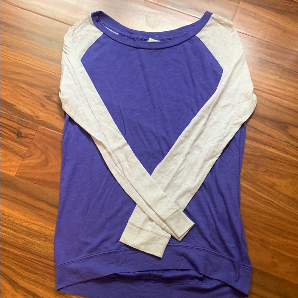 Purple and Gray Raglan Long Sleeve